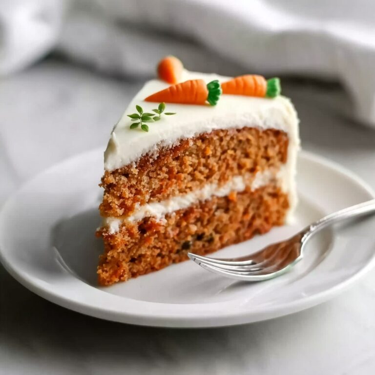 Simple Carrot Cake with Cream Cheese Frosting Recipe