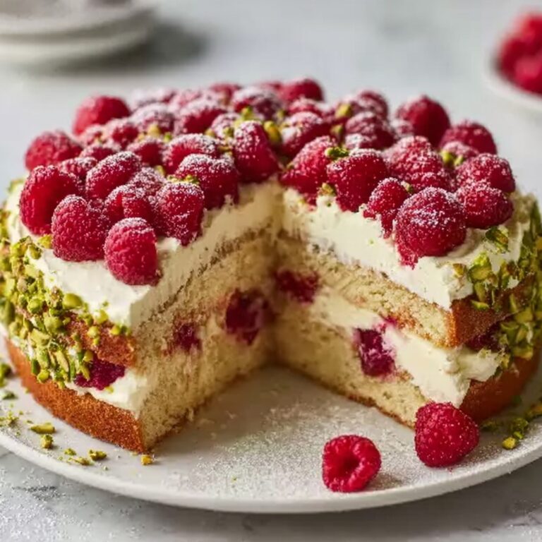 Heavenly Pistachio Raspberry Dream Cake Recipe