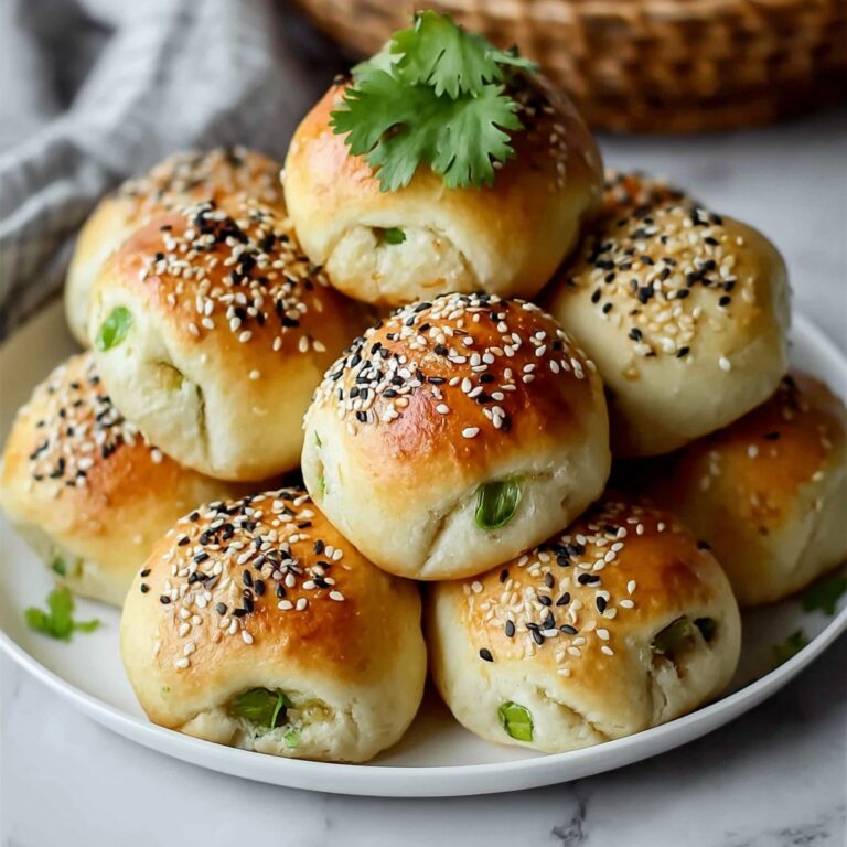 Sesame Scallion Buns: Irresistibly Soft and Flavorful Delights Recipe