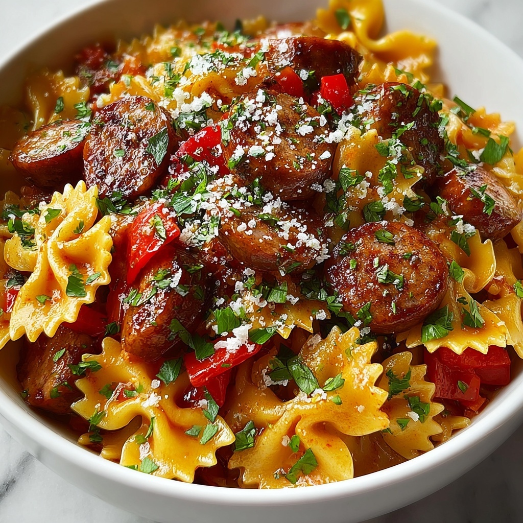 Italian Sausage Bow Tie Pasta: A Delicious & Easy Recipe - Recipe Image