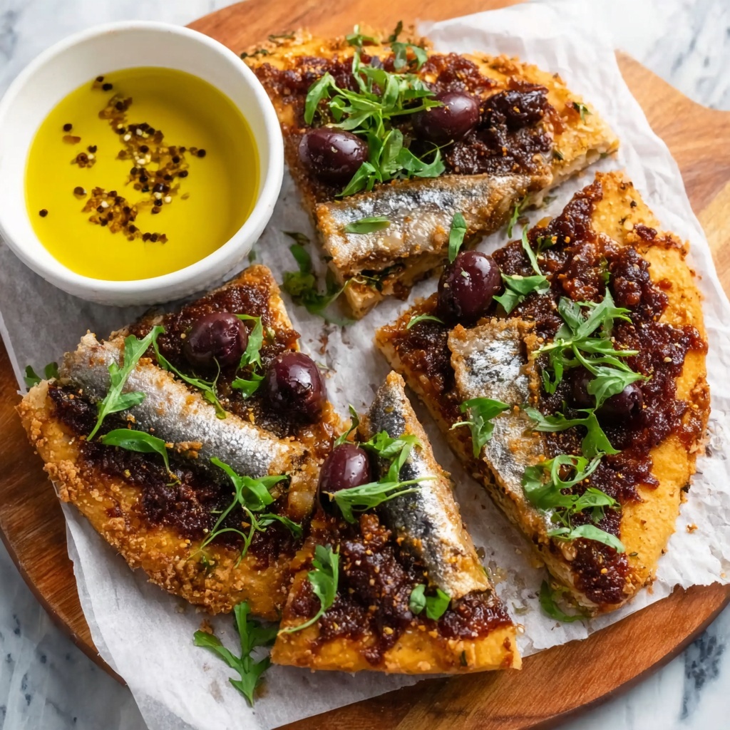 Sardine & Olive Tapenade Keto Flatbread Recipe - Recipe Image