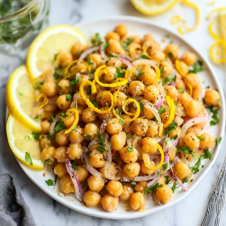 Warm Chickpeas with Lemon and Olive Oil Recipe