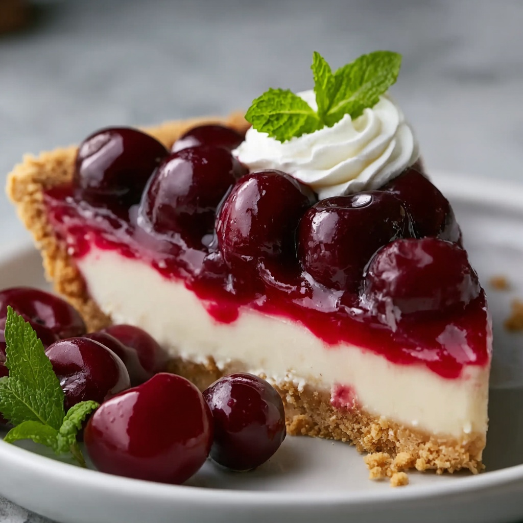 Classic Cherry Cheesecake Recipe - Recipe Image