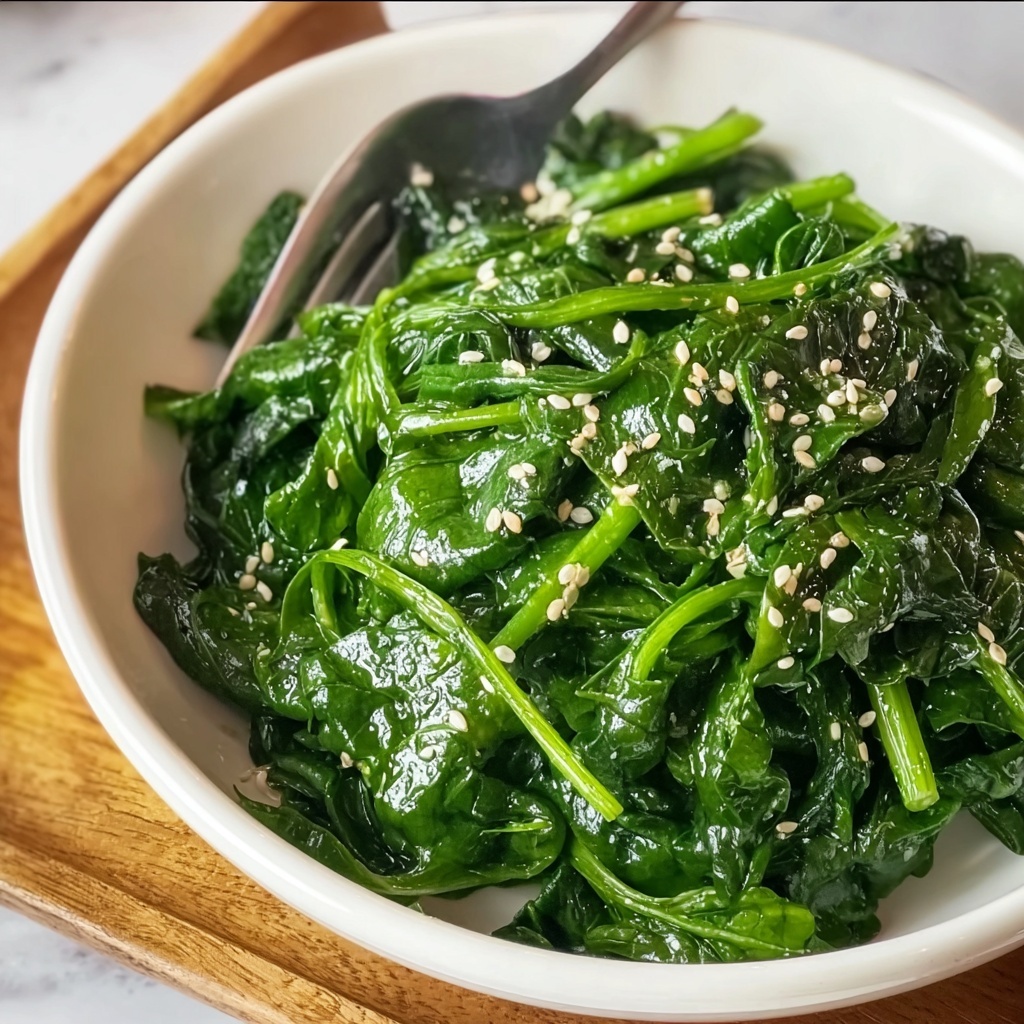 Korean Spinach Salad (Sigeumchi Namul) Recipe - Recipe Image