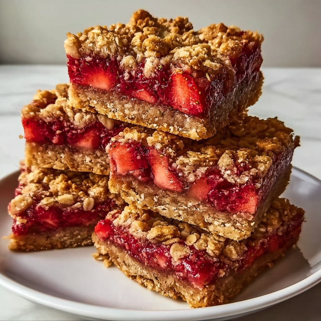 Strawberry Oat Bars: 5 Easy Steps to Guilt-Free Delight Recipe - Recipe Image