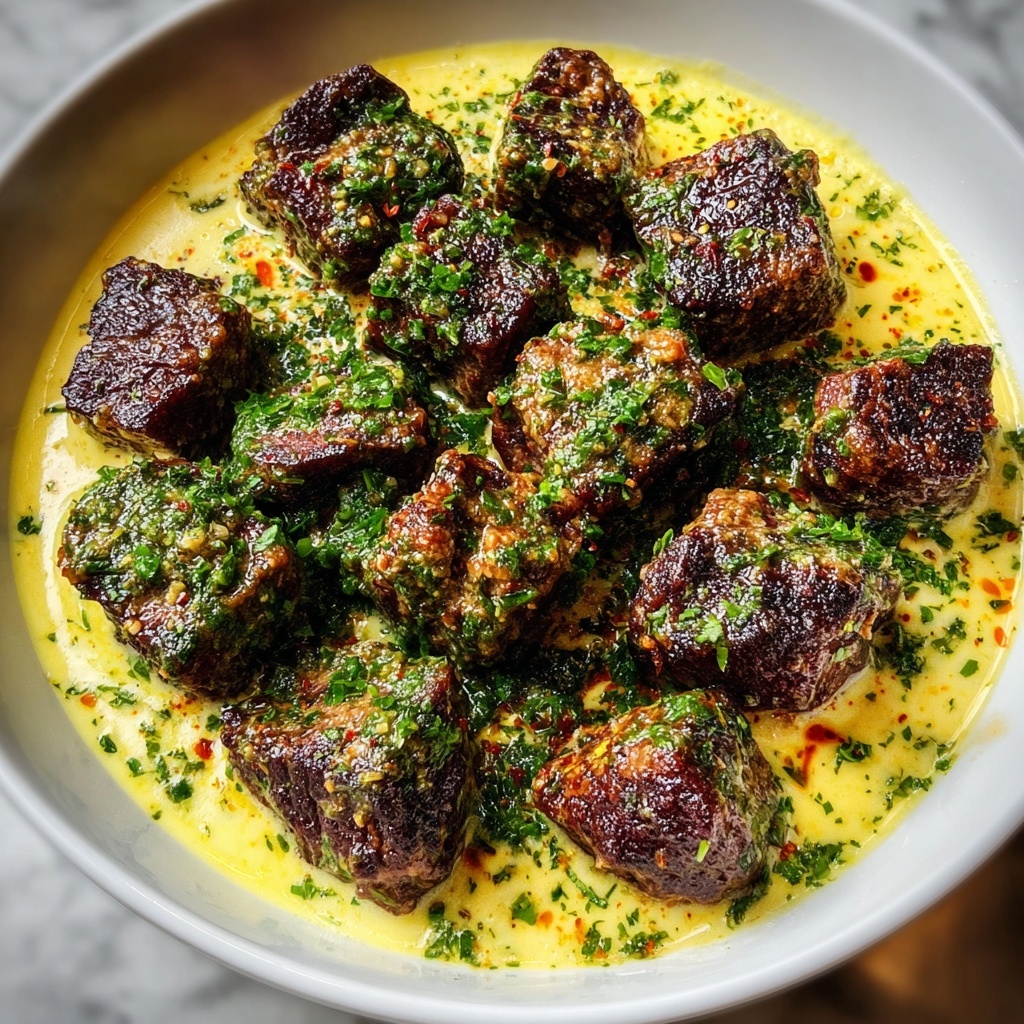 Garlic Butter Steak Bites with Parmesan Cream Sauce Recipe - Recipe Image