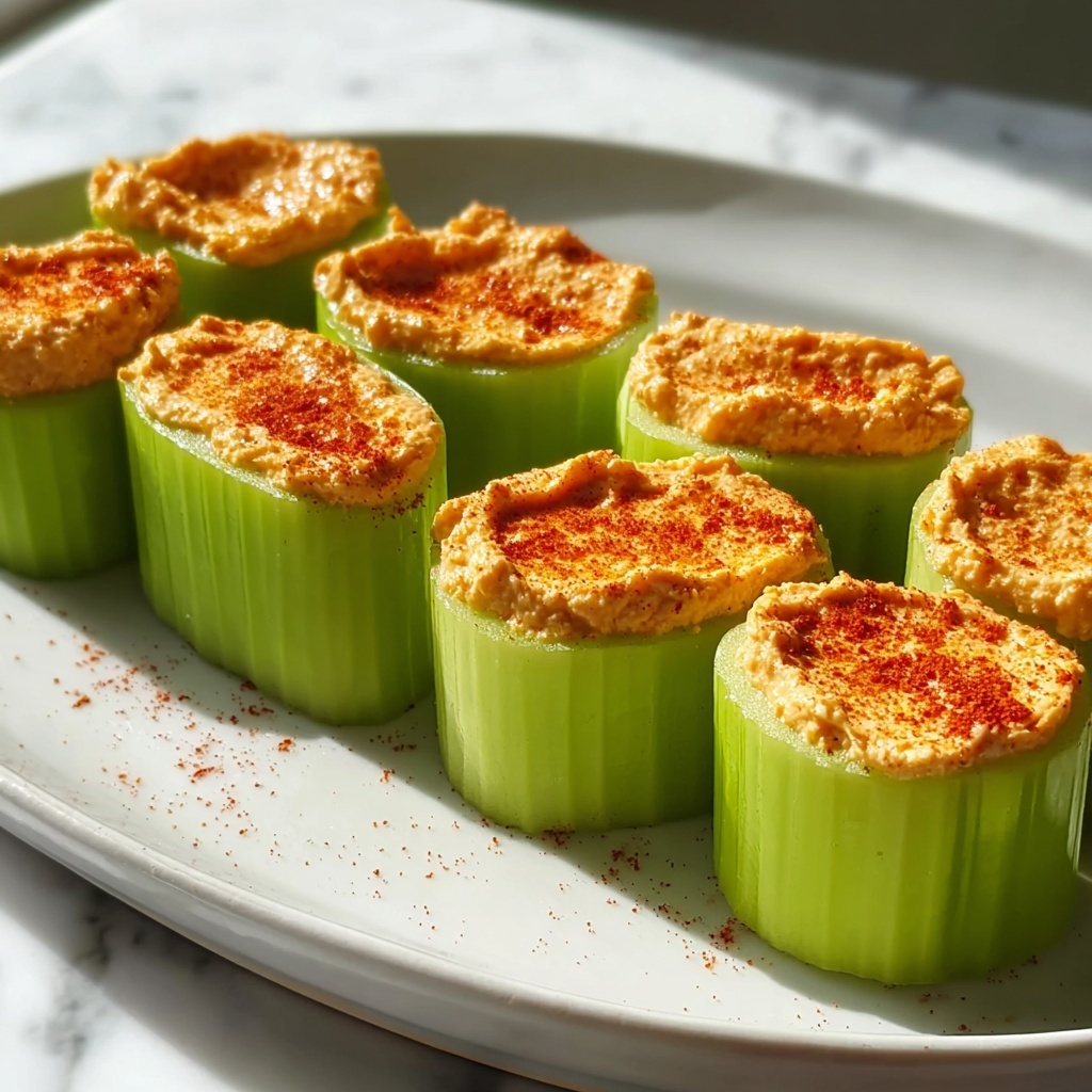 Pimento Cheese Stuffed Celery Sticks: 7 Heavenly Bites Recipe - Recipe Image