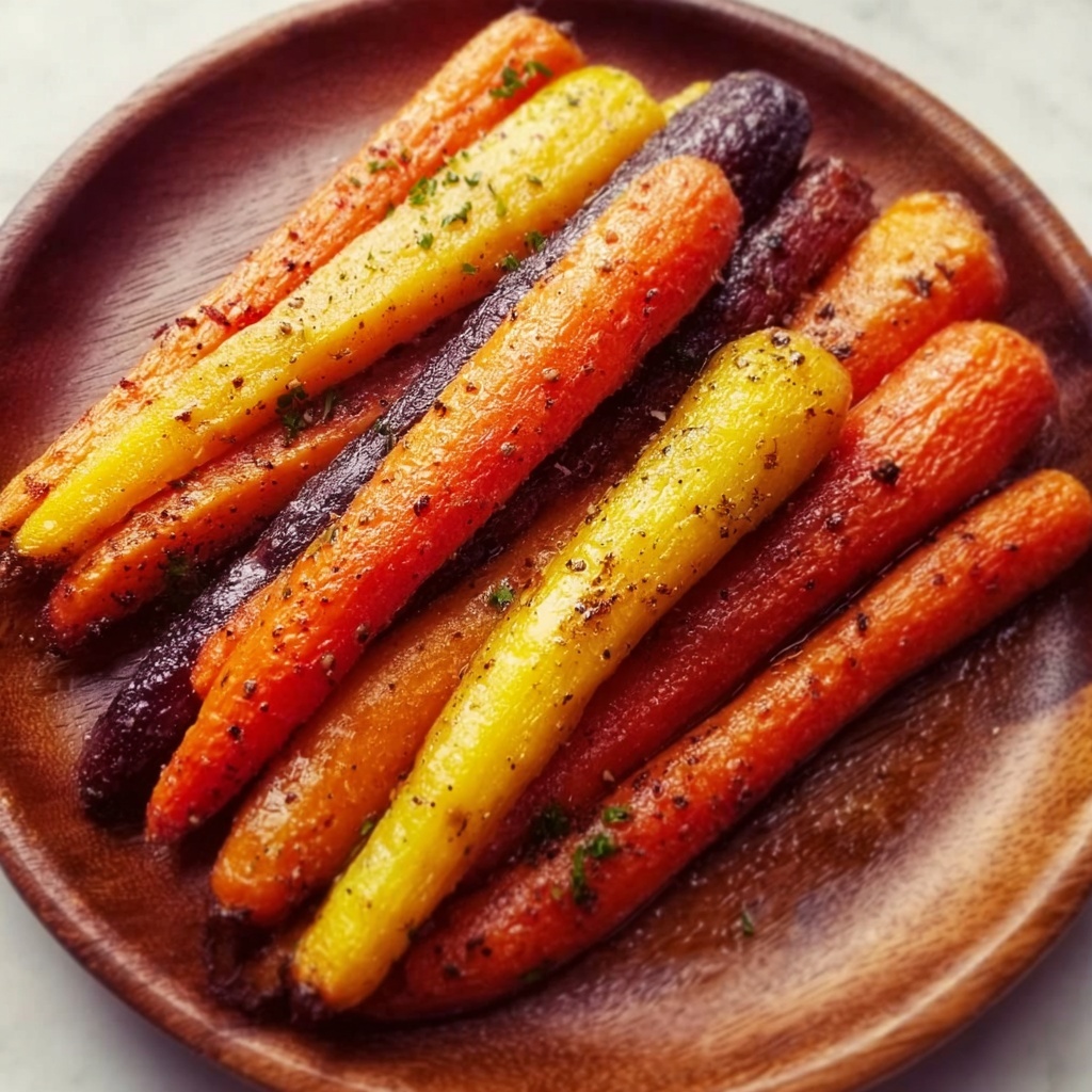 Air Fryer Roasted Carrots with Honey and Garlic Recipe - Recipe Image