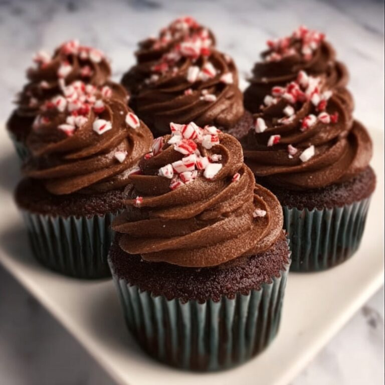 Peppermint Mocha Chocolate Cupcakes Recipe