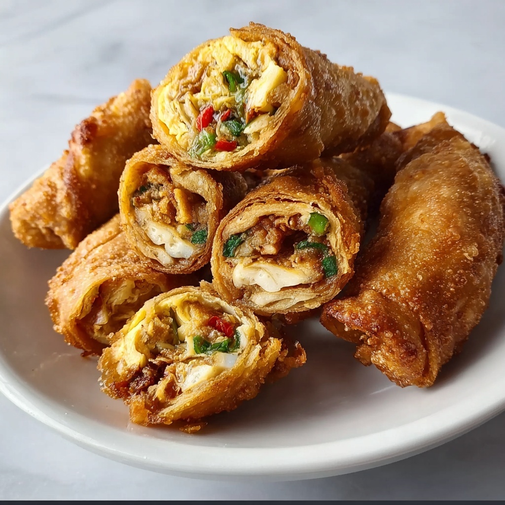 Easy Crab Cake Egg Rolls Recipe - Recipe Image