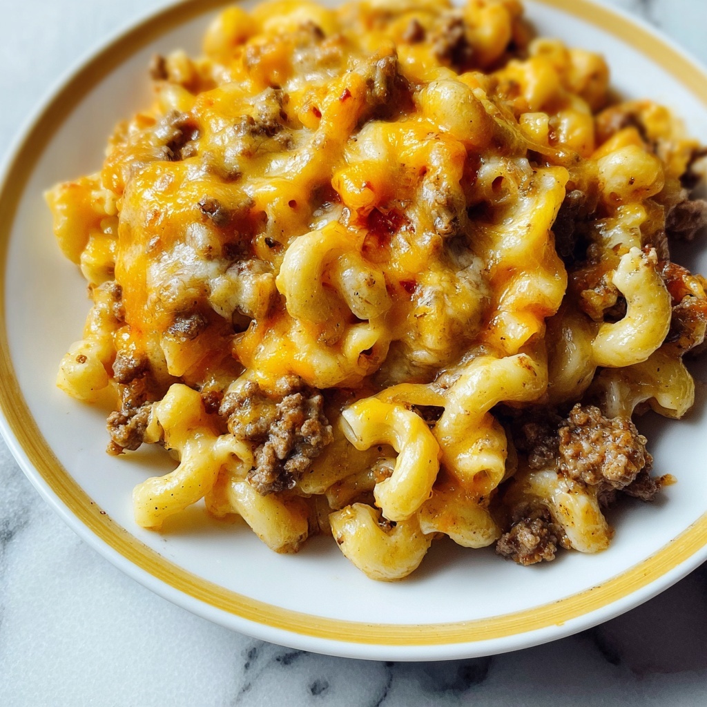 Cozy Sloppy Cheeseburger Pasta: 30 Minutes to Comfort Recipe - Recipe Image