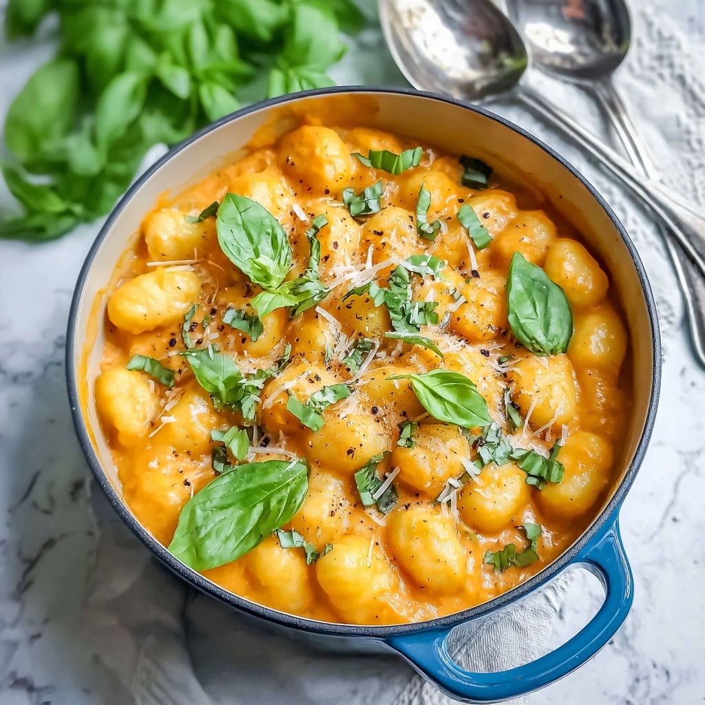 Creamy Gnocchi with Garlic Tomato Sauce in Just 5 Minutes Recipe - Recipe Image