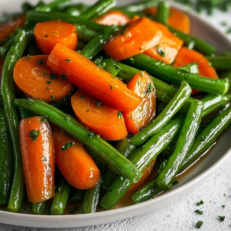 Honey Glazed Carrots & Green Beans for Easy Dinner Recipe