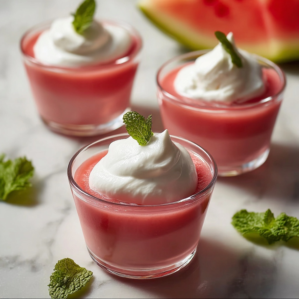 Sicilian Watermelon Pudding for a Refreshing Summer Treat Recipe - Recipe Image