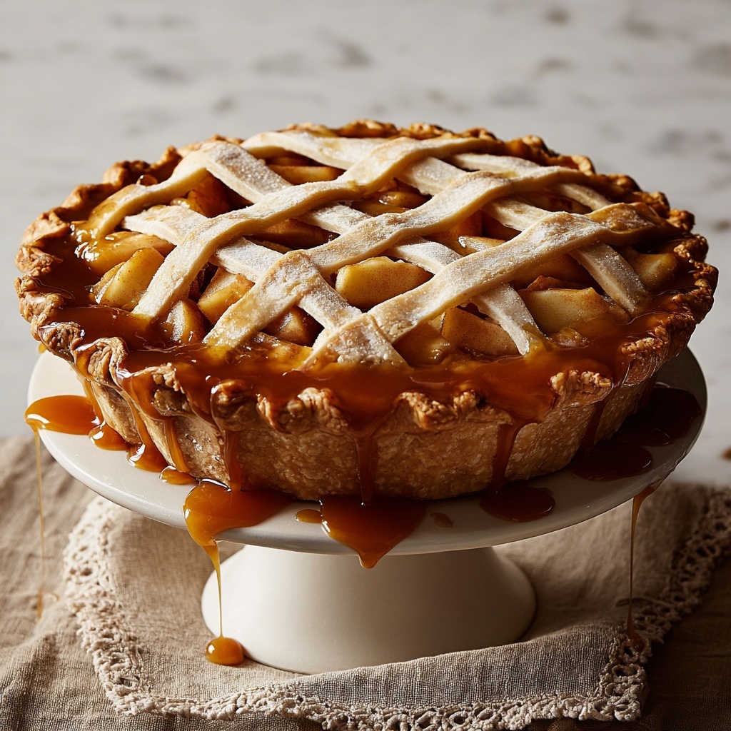 Caramel Apple Pie Recipe - Recipe Image