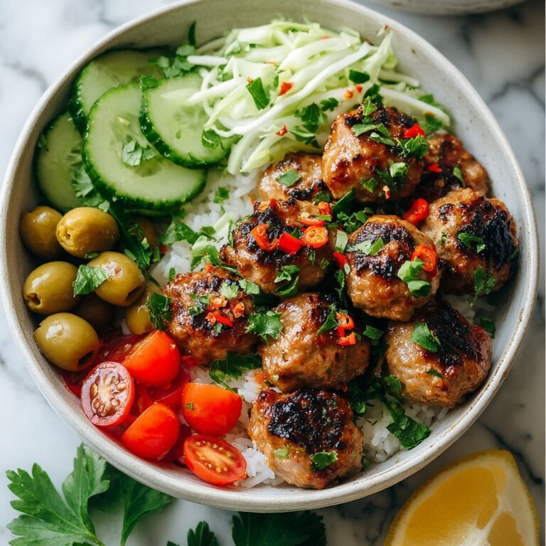 Mediterranean Chicken Meatballs Recipe