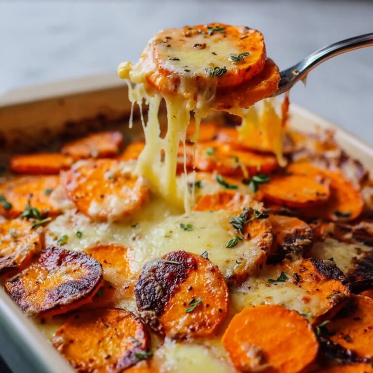 Garlic Butter Sweet Potato Bake Recipe