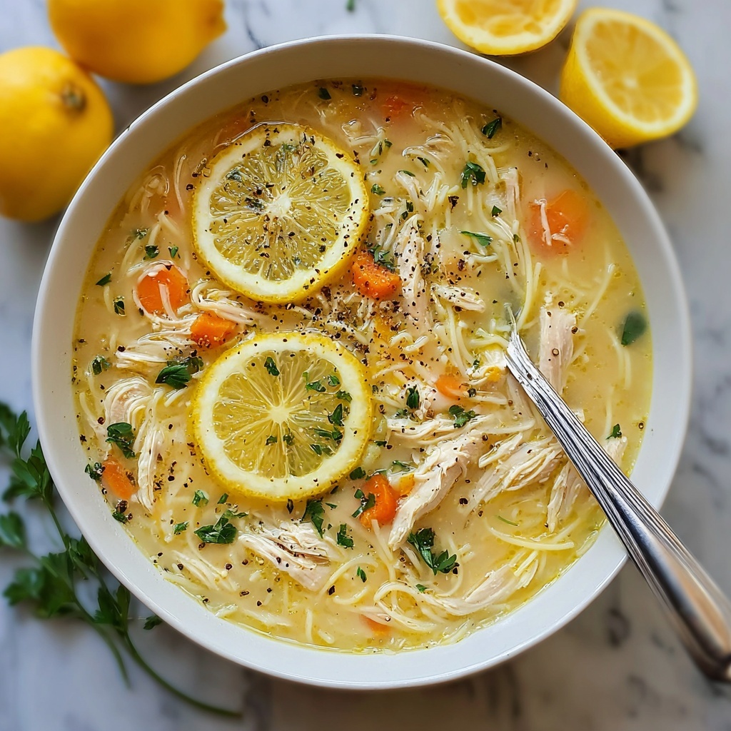 Hearty Greek Lemon Chicken Soup Recipe - Recipe Image