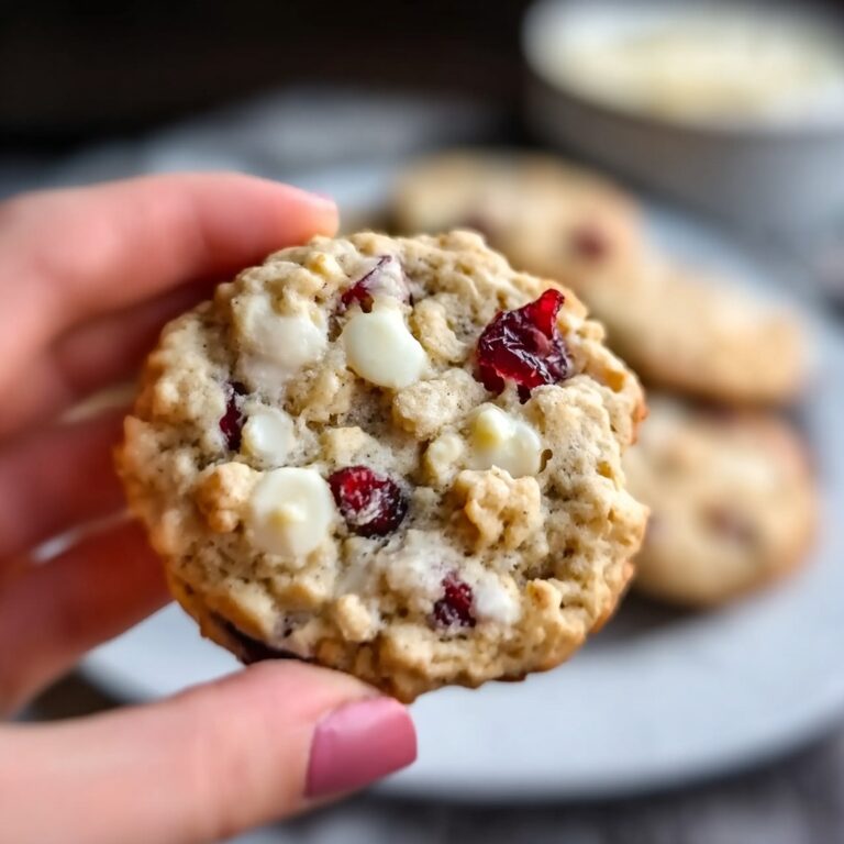 White Chocolate Oatmeal Cranberry Cookies Recipe