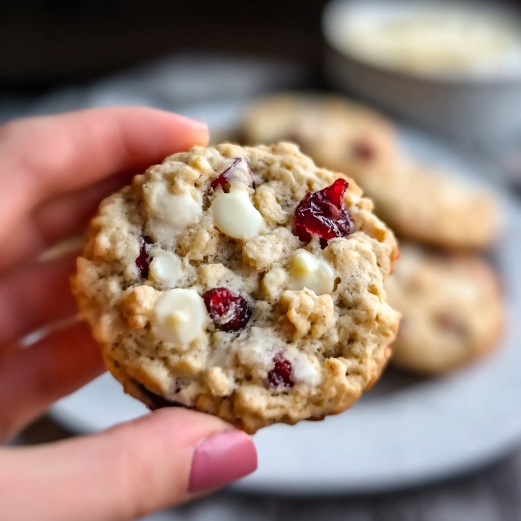 White Chocolate Oatmeal Cranberry Cookies Recipe - Recipe Image