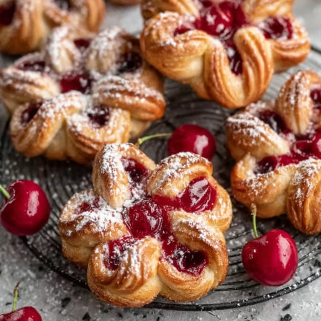 Easy Cherry Cheese Danish Recipe - Recipe Image