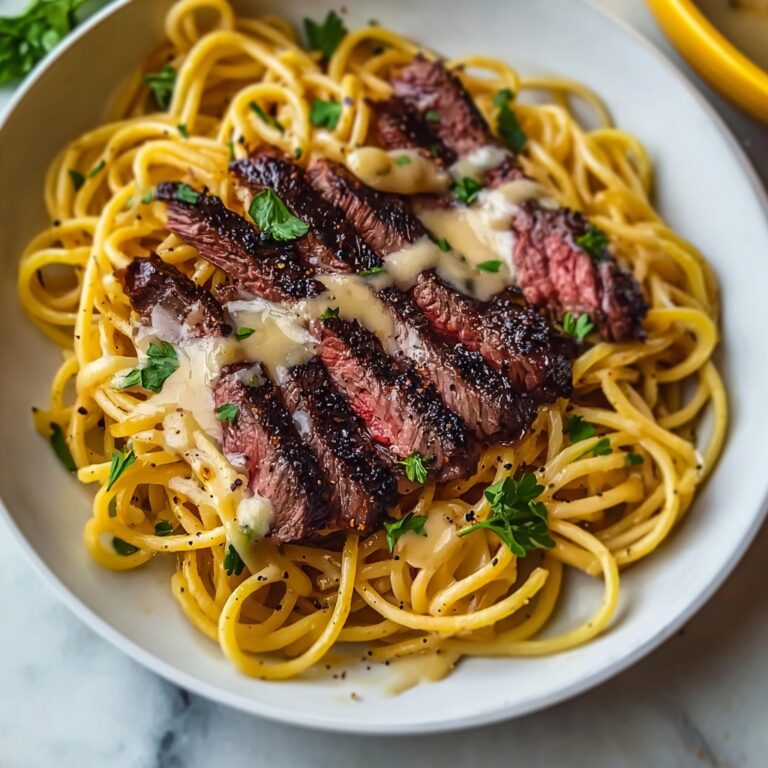 Garlic Butter Steak Lightning Noodles Recipe