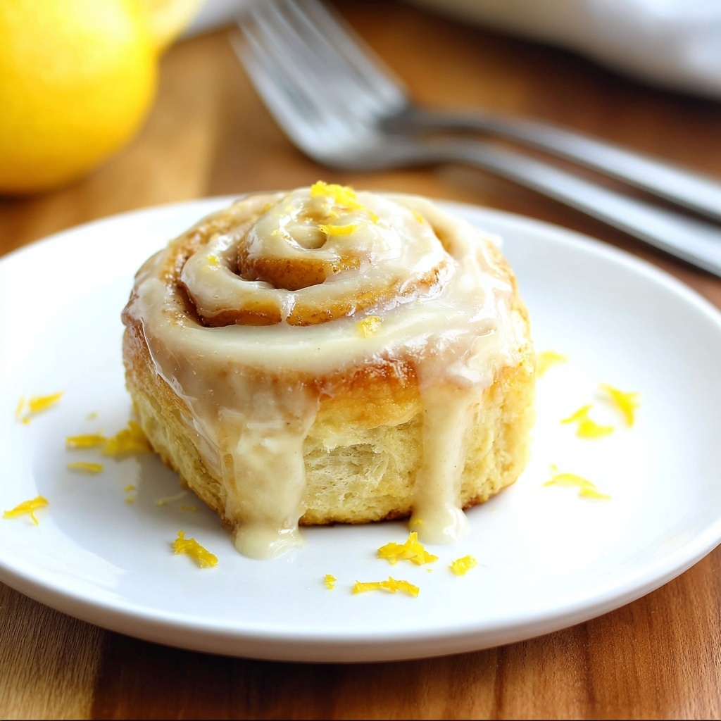 Sticky Lemon Rolls with Lemon Cream Cheese Glaze Recipe - Recipe Image