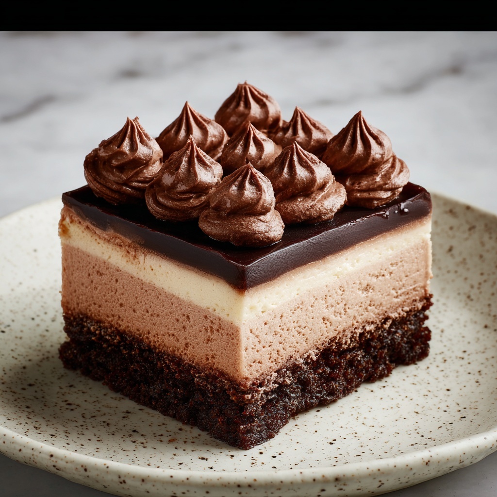 Chocolate Mousse Brownies Recipe - Recipe Image