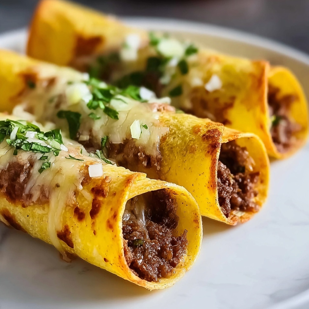 Crispy Beef Taquitos Recipe - Recipe Image