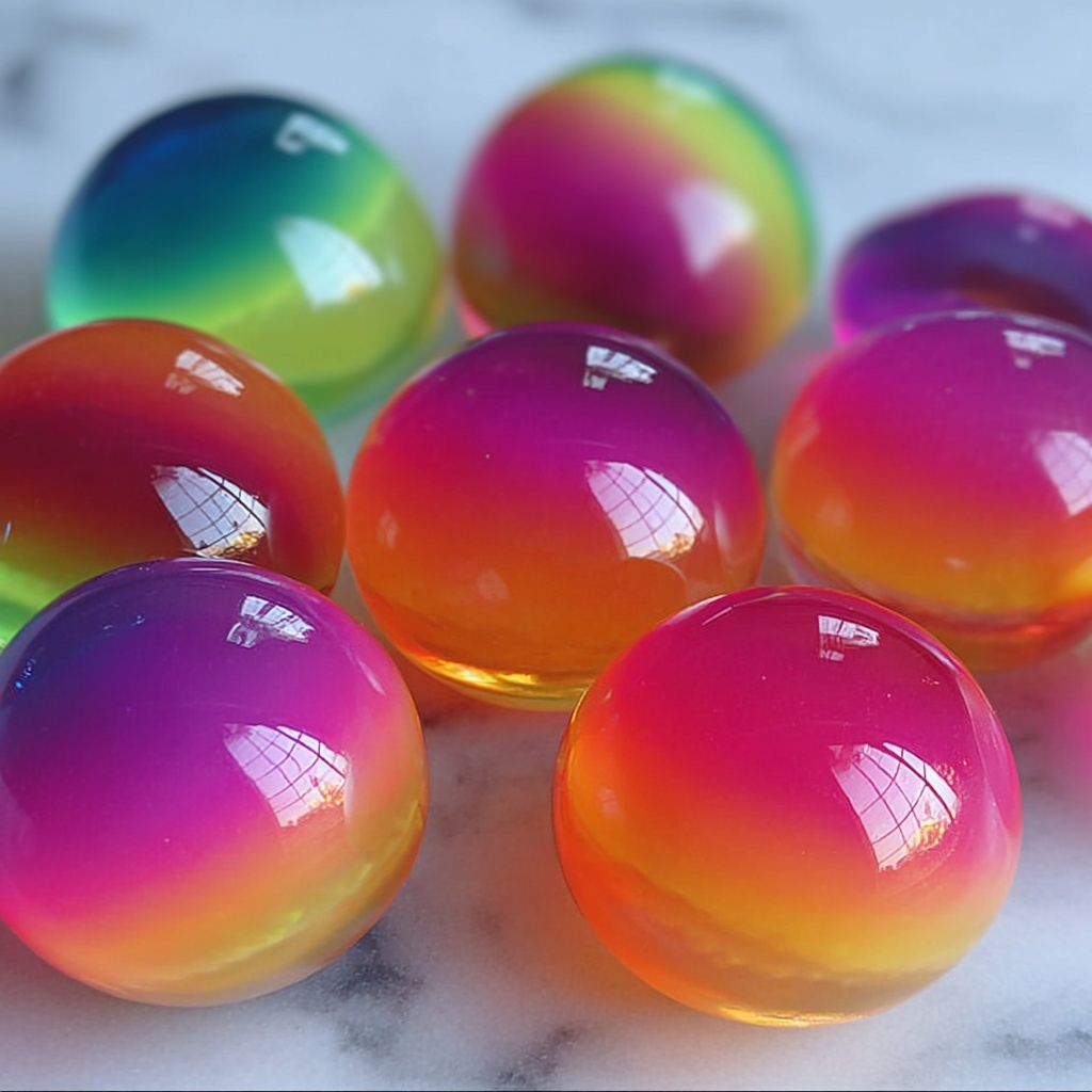 Rainbow Jello Eggs Recipe - Recipe Image