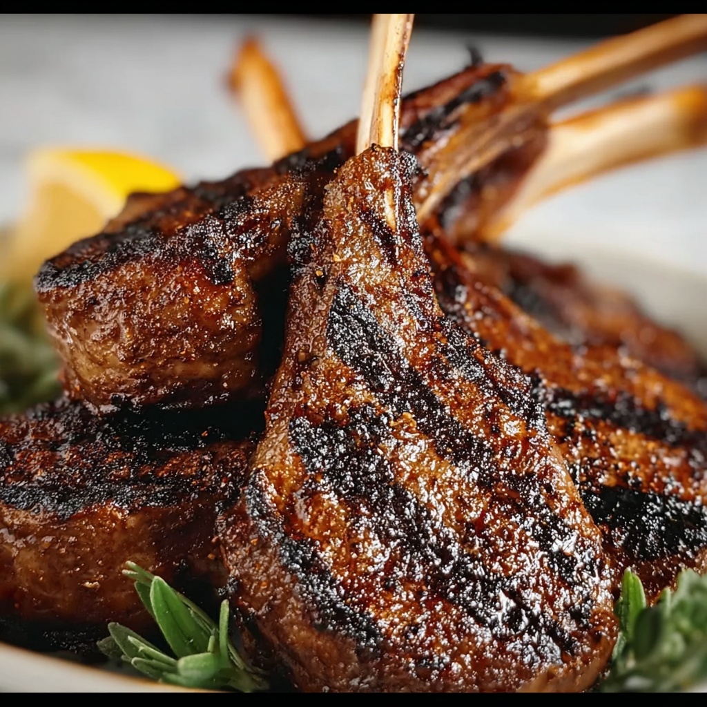 Spanish Grilled Lamb Chops with Garlic and Parsley Recipe - Recipe Image