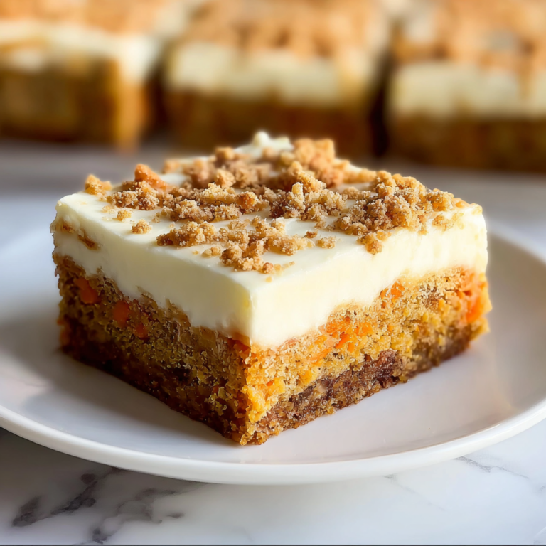 Cream Cheese Carrot Cake Bars Recipe