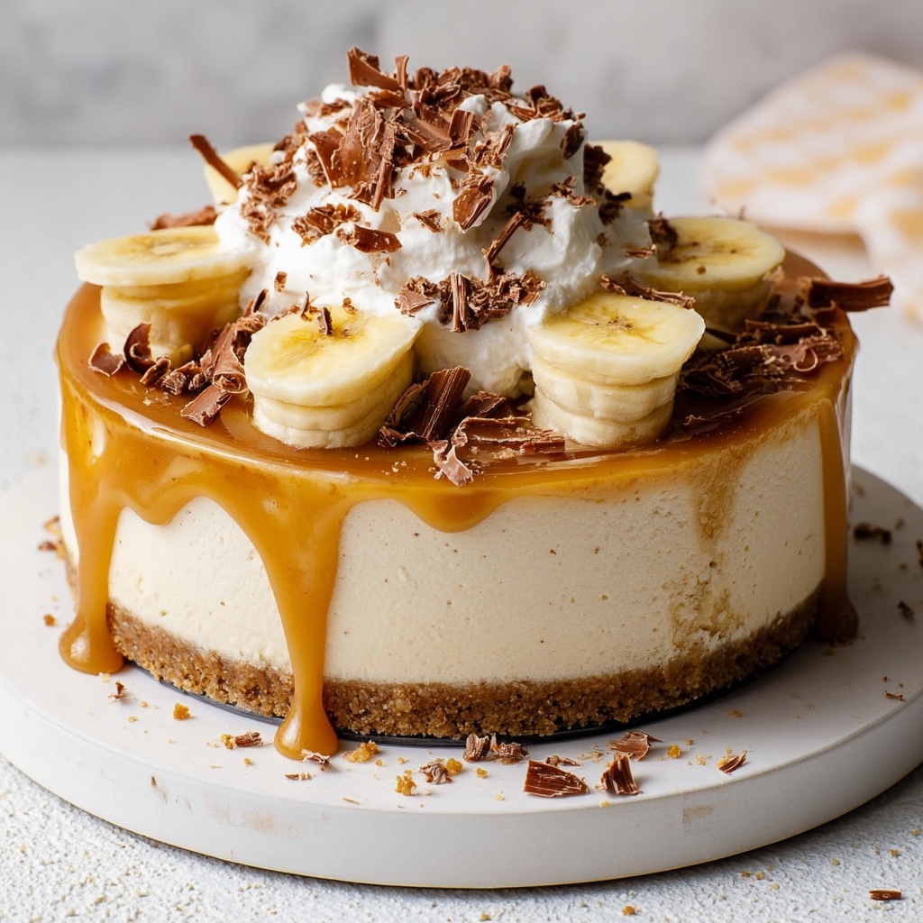 No Bake Vegan Banoffee Cheesecake Recipe - Recipe Image