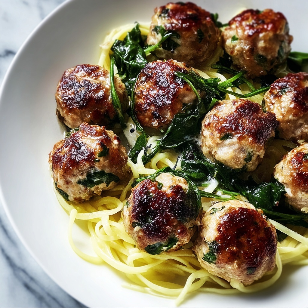 Chicken Ricotta Spinach Meatballs Recipe - Recipe Image