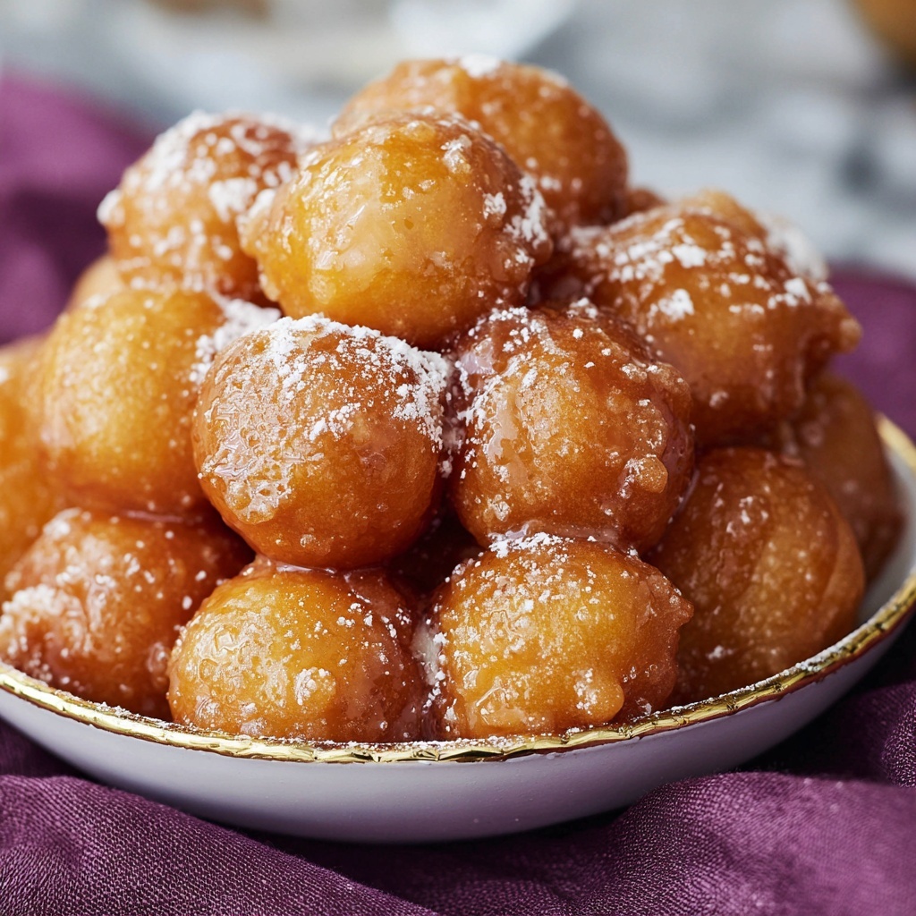 Loukoumades – Turkish Honey-Dipped Fried Dough Balls Recipe - Recipe Image