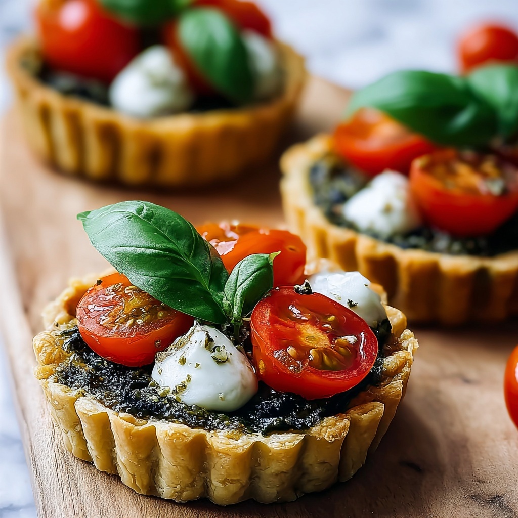 Caprese Pesto Tarts: An Amazing Ultimate Recipe - Recipe Image