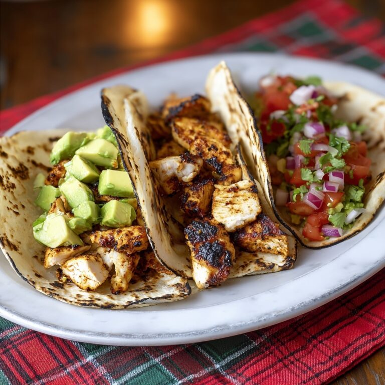 Grilled Chicken Tacos with Spiced Mayo and Avocado Salsa Recipe
