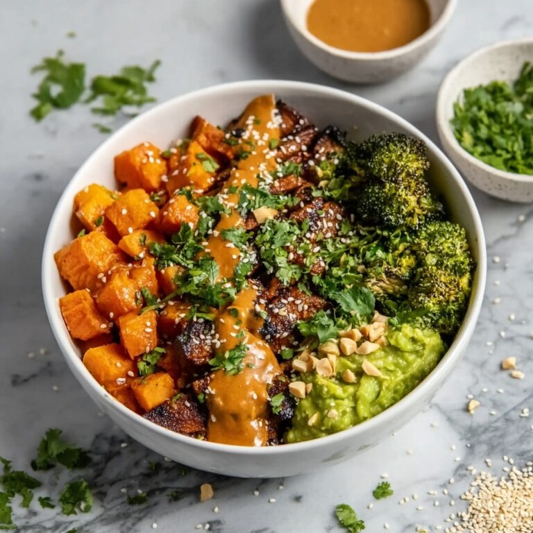 Thai Peanut Sweet Potato Buddha Bowl Recipe