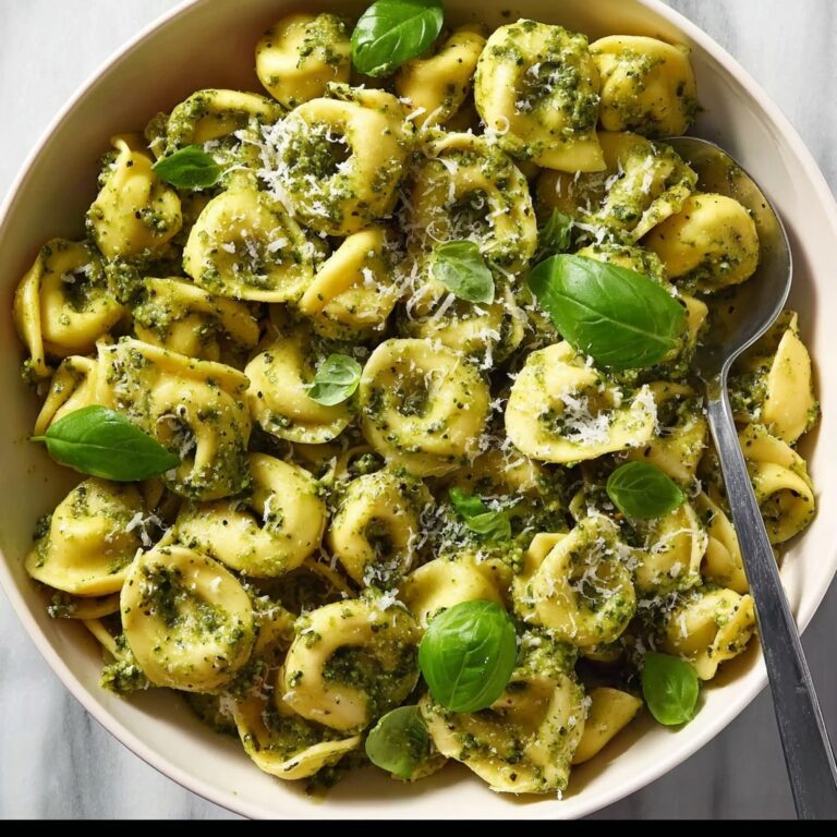 Pesto Tortellini with Spinach and Parmesan Recipe