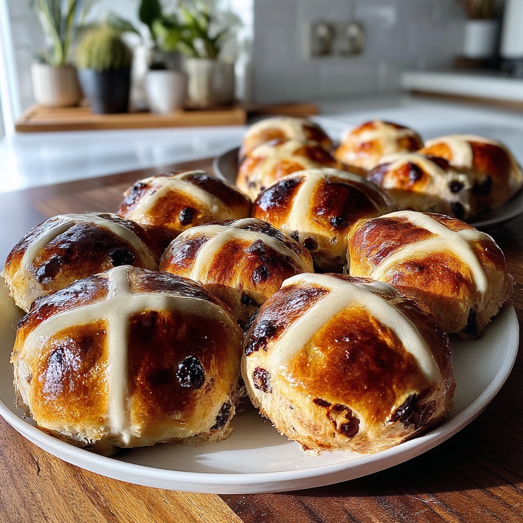 Traditional Hot Cross Buns Recipe - Recipe Image