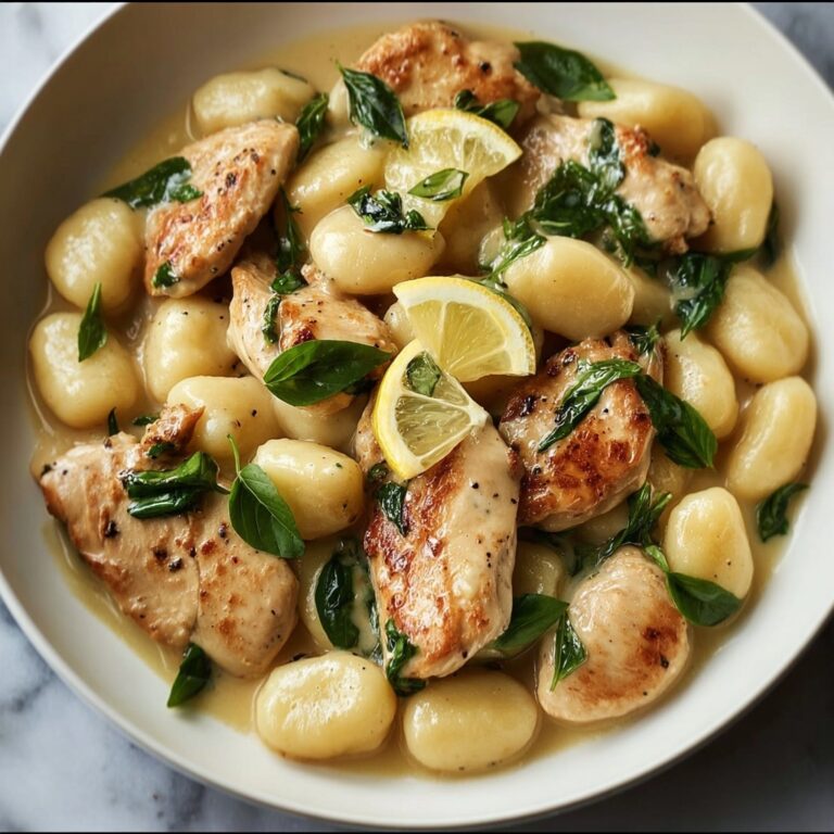 Lemon Chicken Gnocchi Skillet Recipe