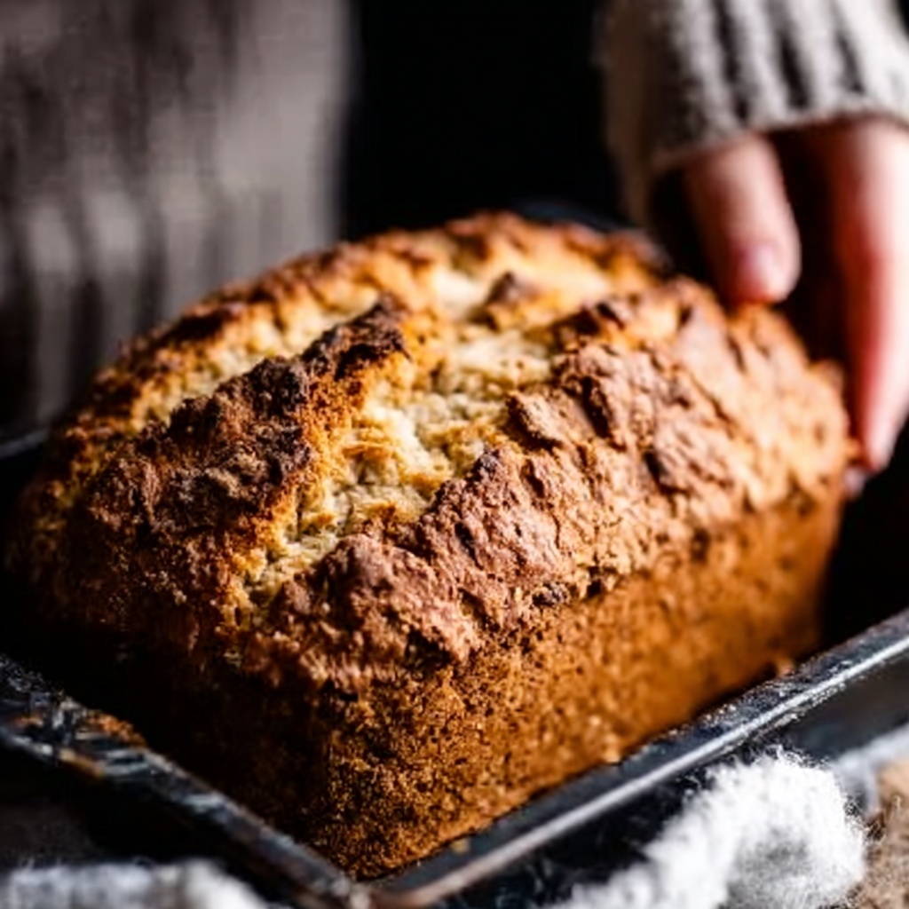 Easy Homemade One Bowl Chocolate Chip Banana Bread Recipe - Recipe Image