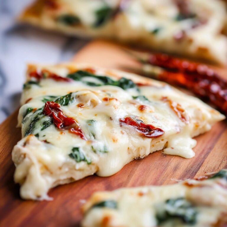 Tuscan Garlic Chicken Pita Pizzas Recipe