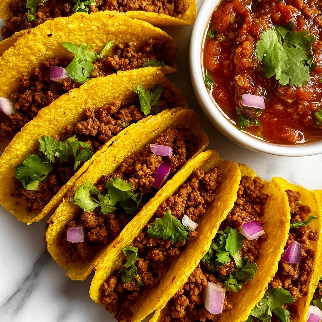 Crispy Ground Beef Tacos Recipe - Recipe Image