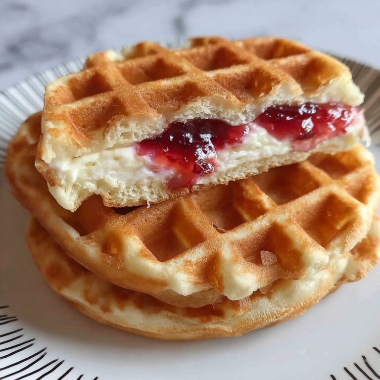 Easy Frozen Waffle Sweet Breakfast Sandwich Recipe