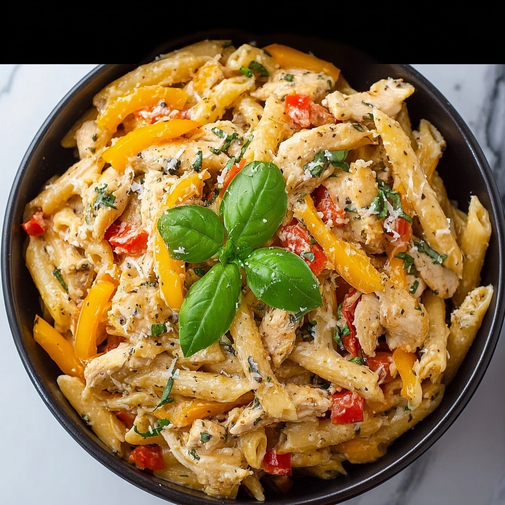Chicken & Peppers Pasta Recipe - Recipe Image