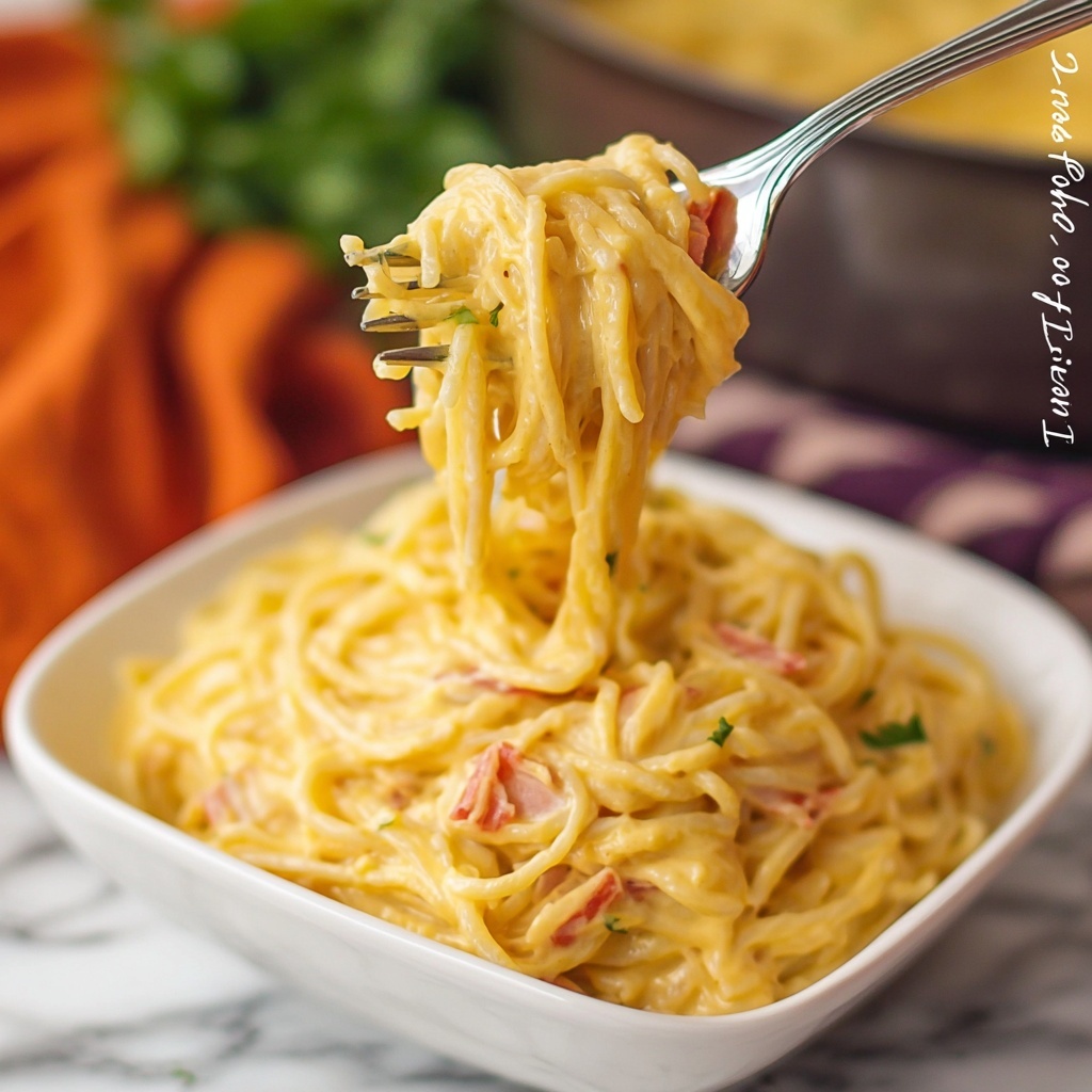 Cheesy Chicken Spaghetti Recipe - Recipe Image