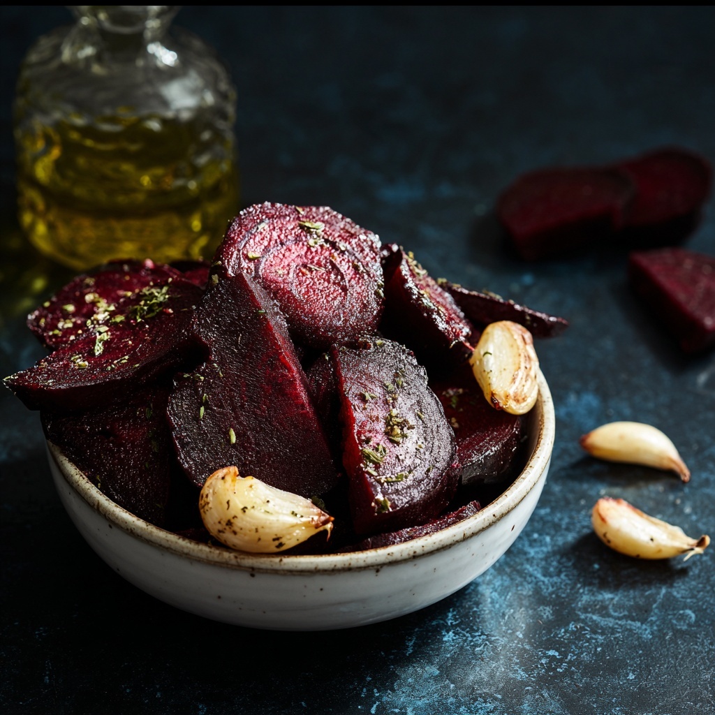 Roasted Beetroot and Garlic Recipe - Recipe Image