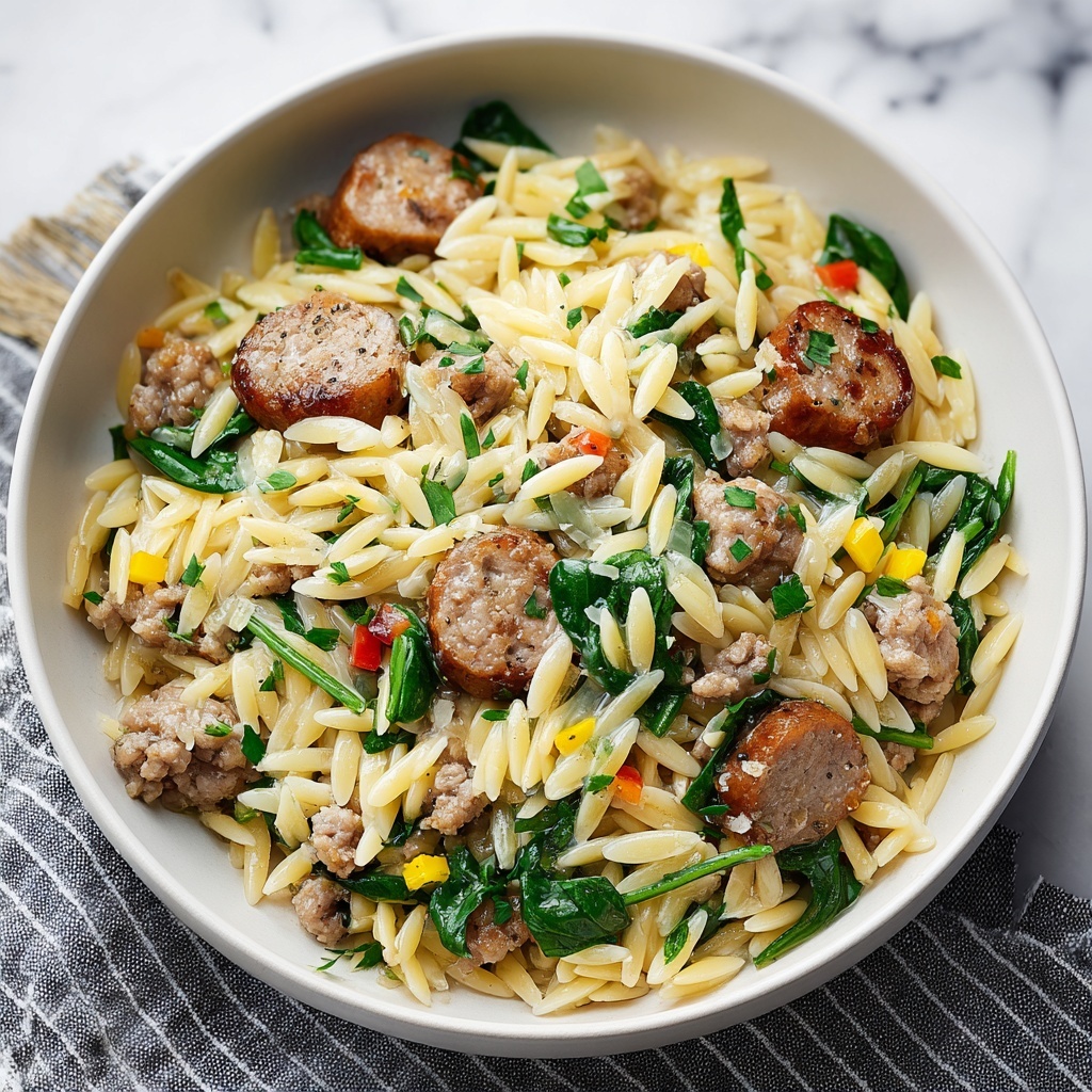 Italian Sausage Orzo Recipe - Recipe Image