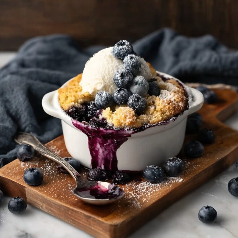 Blueberry Cobbler with Cream Cheese and Brown Butter Recipe